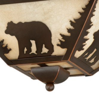Bozeman Three Light Flush Mount (CC55714BBZ)
