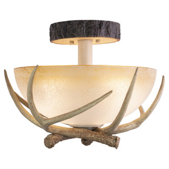 Vaxcel - CF33016NS - Three Light Semi Flush Mount - Lodge - Noachian Stone