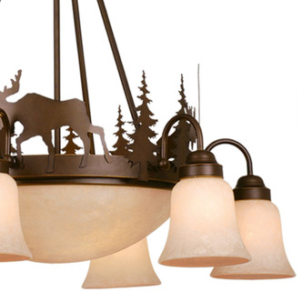 Yellowstone Nine Light Chandelier (CH55606BBZ)