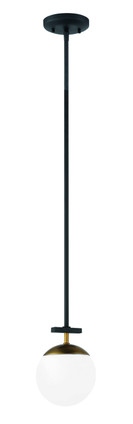 George Kovacs - P351-618 - One Light Mini Pendant - Alluria - Weather Coal With Autumn Gold