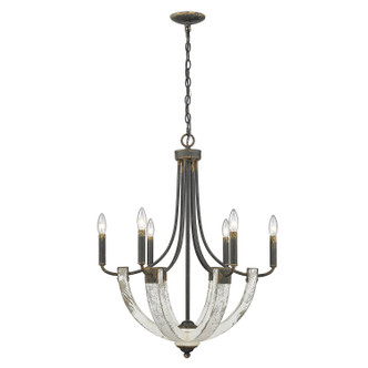 Elwood Six Light Chandelier (0840-6 ABI)