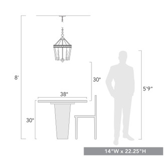 Ferris Three Light Pendant (7856-3P OY)