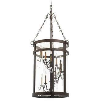 Kalco - 5804BZ - 12 Light Foyer Pendant - Morris - Bronze