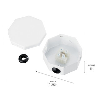 Dry Tape Accessory Splice Box Assembly (10189WH)