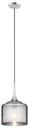 Kichler - 43354CH - One Light Pendant - Tabot - Chrome