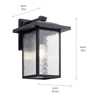 Capanna One Light Outdoor Wall Mount (49926BKT)