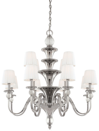 Metropolitan - N6611-613 - 12 Light Chandelier - Aise - Polished Nickel Metropolitan - N6611-613 - 12 Light Chandelier - Aise - Polished Nickel