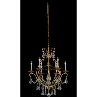 Allegri - 027470-047-FR001 - Six Light Chandelier - Elise - Gold Patina Allegri - 027470-047-FR001 - Six Light Chandelier - Elise - Gold Patina