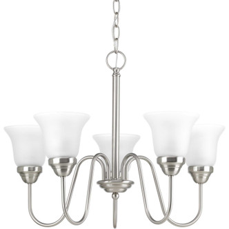 Progress Lighting - P4757-09 - Five Light Chandelier - Classic - Brushed Nickel