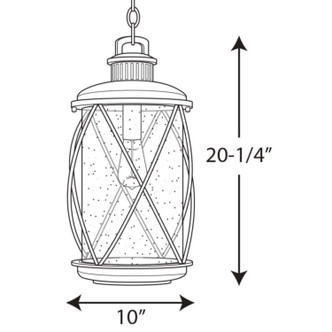 Hollingsworth One Light Hanging Lantern (P550029-031)