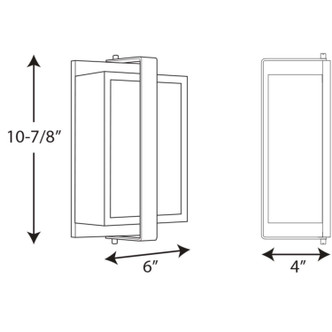 Diverge One Light Wall Lantern (P560045-129)