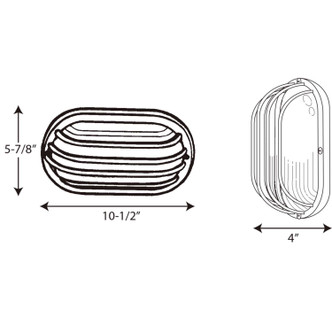 Polycarbonate Outdoor One Light Wall Lantern (P5705-30)