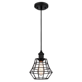 Westinghouse Lighting - 6105300 - One Light Mini Pendant - Nathaniel - Matte Black