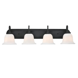 Westinghouse Lighting - 6117100 - Four Light Wall Fixture - Harwell - Matte Black