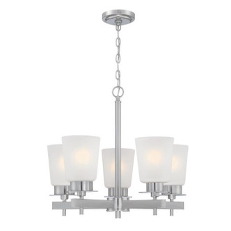 Westinghouse Lighting - 6128800 - Five Light Chandelier - Reynaldo - Brushed Nickel