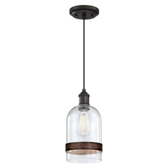 Westinghouse Lighting - 6129800 - One Light Mini Pendant - Tarrant - Black-Bronze