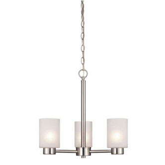 Westinghouse Lighting - 6227500 - Three Light Chandelier - Sylvestre - Brushed Nickel