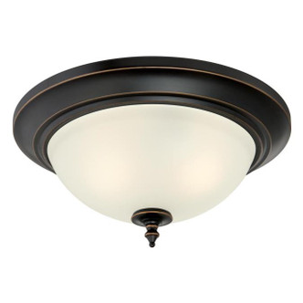 Westinghouse Lighting - 6304800 - Two Light Flush Mount - Harwell - Amber Bronze with Highlights