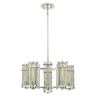 Westinghouse Lighting - 6330200 - Five Light Chandelier - Adler - Brushed Nickel