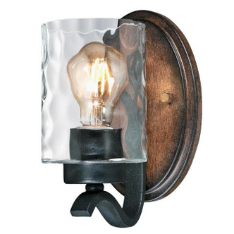 Westinghouse Lighting - 6331600 - One Light Wall Fixture - Barnwell - Textured Iron and Barnwood