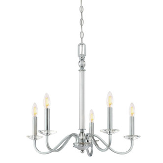 Westinghouse Lighting - 6334200 - Five Light Chandelier - Versailles - Chrome