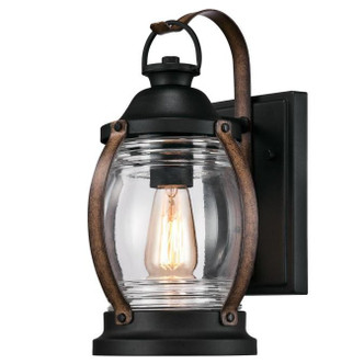 Westinghouse Lighting - 6335100 - One Light Wall Fixture - Canyon - Textured Black And Barnwood