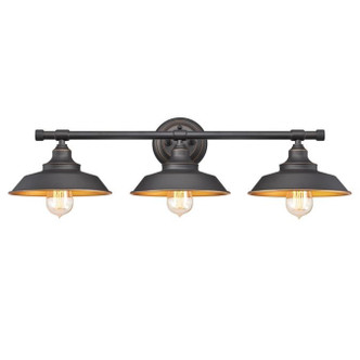 Westinghouse Lighting - 6344900 - Three Light Wall Sconce - Iron Hill - Oil Rubbed Bronze With Highlights