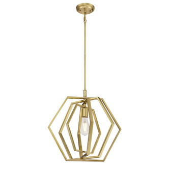 Westinghouse Lighting - 6351200 - One Light Pendant - Holly - Champagne Brass