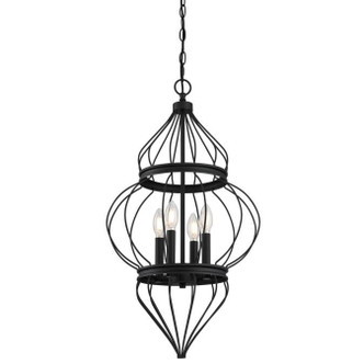 Westinghouse Lighting - 6368600 - Four Light Chandelier - Salma - Matte Black