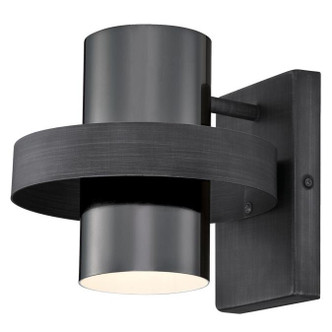 Westinghouse Lighting - 6369100 - One Light Wall Fixture - Exton - Distressed Aluminum And Gun Metal