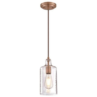 Westinghouse Lighting - 6371500 - One Light Mini Pendant - Carmen - Washed Copper
