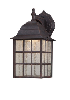 Westinghouse Lighting - 6400000 - LED Wall Fixture - LED Wall Lantern - Weathered Patina