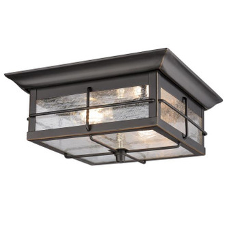 Westinghouse Lighting - 6578400 - Two Light Flush Mount - Orwell - Oil Rubbed Bronze With Highlights