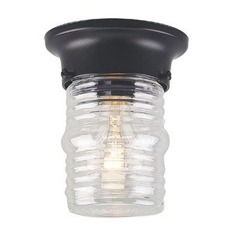 Westinghouse Lighting - 6691900 - One Light Flush Mount - Exteriors Black - Matte Black