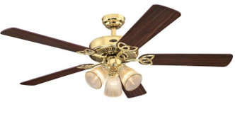 Westinghouse Lighting - 7233800 - 52Ceiling Fan - Vintage - Polished Brass