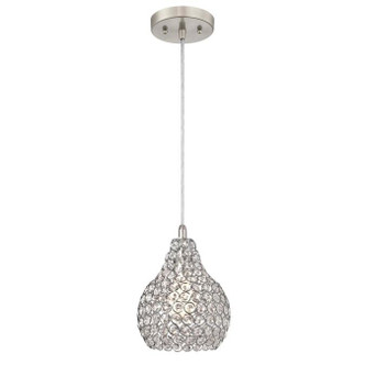 Westinghouse Lighting - 6103700 - One Light Mini Pendant - Kelcie - Brushed Nickel