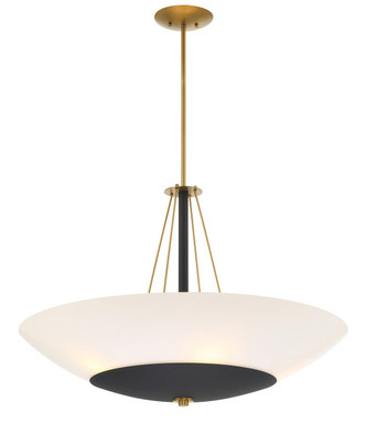 Minka-Lavery - 1705-781 - Five Light Pendant - Bax - Sand Coal and Soft Brass Minka-Lavery - 1705-781 - Five Light Pendant - Bax - Sand Coal and Soft Brass