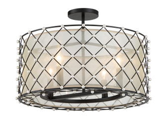 Sheer Elegance Four Light Convertible Pendant (2864-66A)