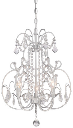 Minka-Lavery - 3153-599 - Three Light Mini Chandelier - Isabella`S Crown - Vintage Silver Minka-Lavery - 3153-599 - Three Light Mini Chandelier - Isabella`S Crown - Vintage Silver