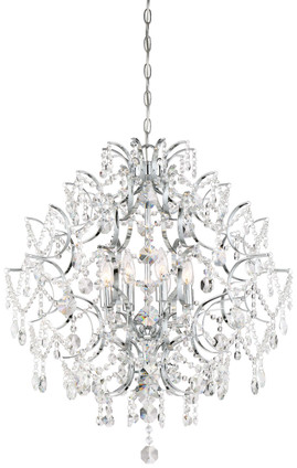 Minka-Lavery - 3158-77 - Eight Light Chandelier - Isabella's Crown - Chrome Minka-Lavery - 3158-77 - Eight Light Chandelier - Isabella's Crown - Chrome