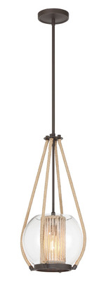 Minka-Lavery - 3194-287 - One Light Pendant - Stutterhein - Sand Bronze