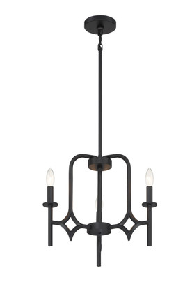 Minka-Lavery - 5036-66A - Three Light Chandelier - Muncie - Coal Minka-Lavery - 5036-66A - Three Light Chandelier - Muncie - Coal