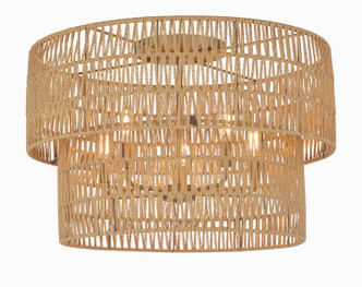 Minka-Lavery - 5042-695 - Five Light Flush Mount - Bungalow Heaven - Soft Brass