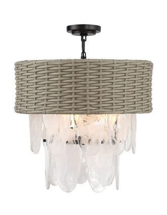Breakers Isle Six Light Semi Flush Mount (5296-66A)