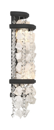 Shimmering Elegance Two Light Wall Sconce (6702-66)