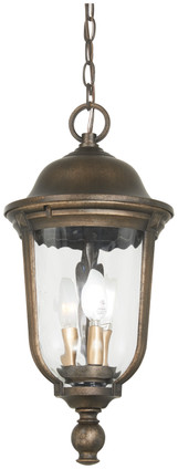 Minka-Lavery - 73246-748 - Three Light Outdoor Chain Hung - Havenwood - Tauira Bronze And Alder Silver