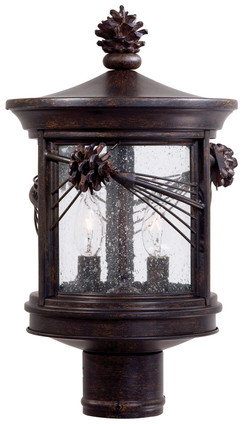 Minka-Lavery - 9156-A357 - Two Light Post Mount - Abbey Lane - Iron Oxide