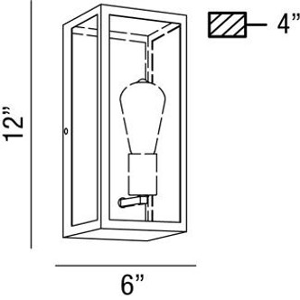 Retto One Light Outdoor Wall Sconce (25602-012)
