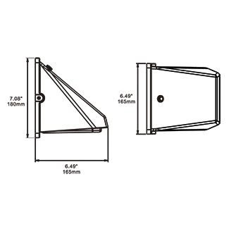ARCHITECTURAL OUTDOOR OUTDR,LED FLOOD LIGHT,MED,BLK (26078-014)