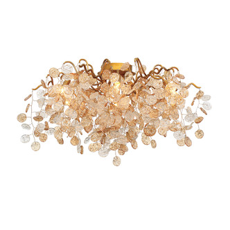 Eurofase - 29057-016 - Seven Light Flush Mount - Campobasso - Gold